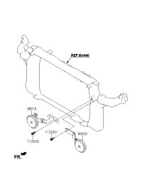 966102Z100-Horn, low pitched