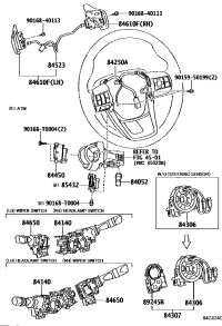 842500K150C1-SWITCH ASSY, STEERIN