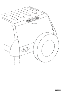 8157060081-LAMP ASSY, CENTER STOP