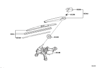 851300R070-MOTOR ASSY, REAR WIPER