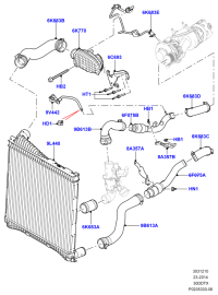 LR014282-RADIATOR HOSE W124/E200/E220