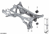 33318746172-Member, rear axle frame