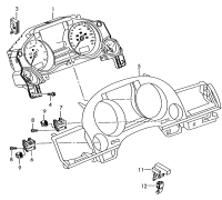 4E0947147-Button for instrument panel illumination