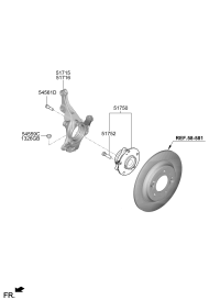 51715J1000-KNUCKLE-FRONT AXLE,LH
