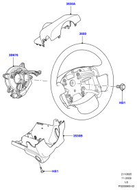 QRB500250PVJ-Shroud assy-steering