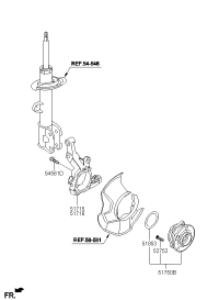 517152P000-KNUCKLE-FRONT AXLE,LH