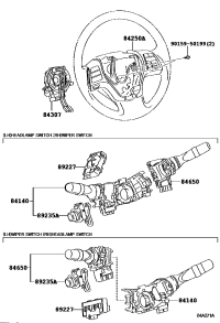8414048160-SWITCH ASSY, HEADLAMP DIMMER