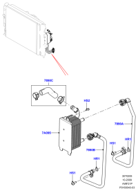 LR032544-HOSE OIL COOLER