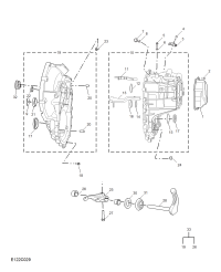 10337228-Cover, manual transmission rear end