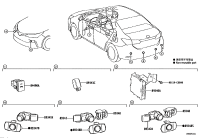 8934802290-RETAINER, ULTRASONIC SENSOR, NO.1