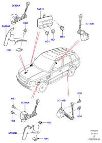 LR014585-SENSOR ASSY-WHEEL SPEED,LH