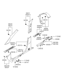 8581017000OI-TRIM ASSY-FR PILLAR LH