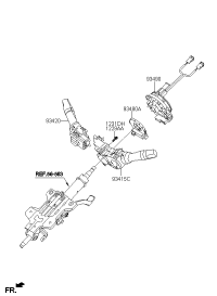 934903R115-CONTACT ASSY-CLOCK SPRING