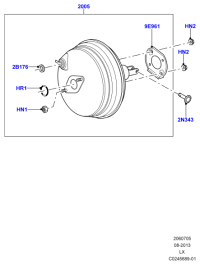 LR040113-Booster assy-brake