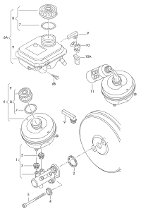 3BD698021A-Brake master cyl: