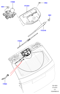 LR043987-BLADE ASSY - WIPER LHD
