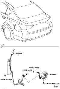 8940830150-SENSOR SUB-ASSY, HEIGHT CONTROL, REAR LH