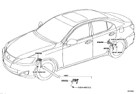 8940653020-SENSOR SUB-ASSY, HEIGHT CONTROL, FRONT LH