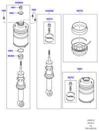 LR014066-SHOCK ABSORBER FRONT LH/L538