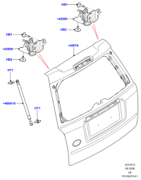 LR004826-HINGE ASSY-B, RH