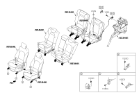 89430B8000RYN-LEVER ASSY-SEAT BACK FOLDING L