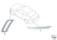 63147295421-REFLECTOR LH-RR BUMPER/X3 LCI