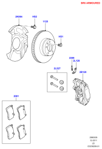 LR012990-BRAKE PAD SET/RANGE ROVER