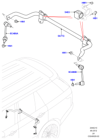 LR033238-BUSH STABILIZER BAR
