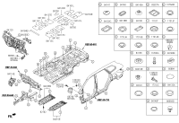 842152W000-COVER-UNDER CTR FLR OTR,LH