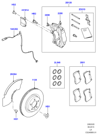LR016176-BRAKE DISC LR/RR SPORT/L320
