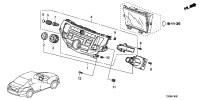 39052TB0H01-Switch, air conditioner panel