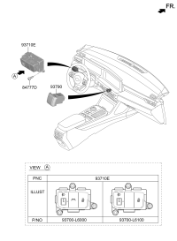 93700L6100DNN-SWITCH,KEY LESS-IG.SWITCH