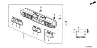 79660SLGH41-Control assy-a/c rr