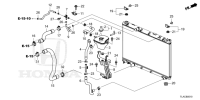 74171TLAA01-Bracket, radiator mounting, upper