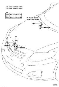 8656012031-HORN ASSY SECURITY