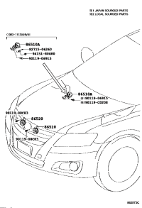 8656006040-HORN ASSY SECURITY