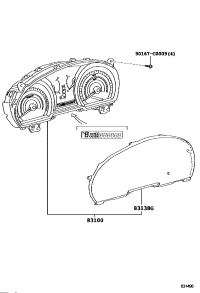 838000E460-METER ASSY, COMBINATION