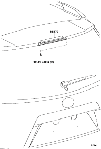 815700D100-LAMP ASSY, CENTER STOP