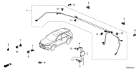 321313F0H00-Sub cord, rr. bumper