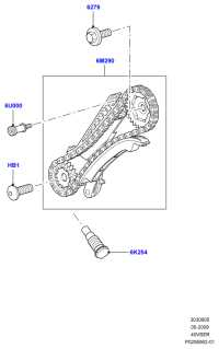 LR010930-TENSIONER,TIMING BELT