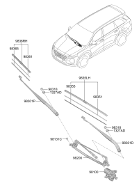 98110S3000-MOTOR ASY-WINDSHIEL*