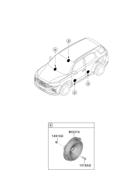 96330S6000-Speaker assy., door