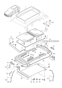 L8RD877055-Lid, sliding glass roof