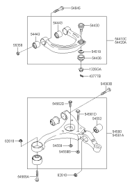 ARM ASSY-FR UPR LH