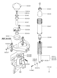5531139801-SHOCK ABSORBER ASSY-RR,GAS,LH