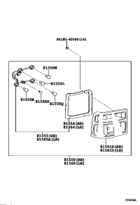 815500S030-LAMP ASSY, REAR COMBINATION, RH