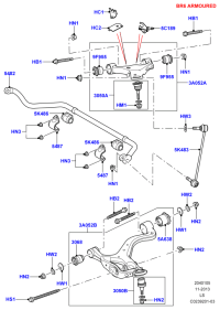 LR TRAILING ARM MOUNTING FRT