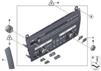 61319328431-Panel, repair module radio and air conditioner operation