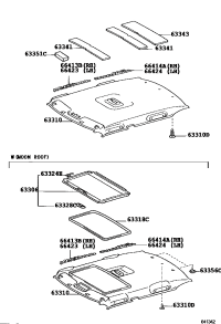 6331002480A0-HEADLINING ASSY, ROOF