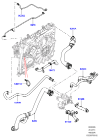 LR034629-HOSE ASSY-EGR COOLER,OUT